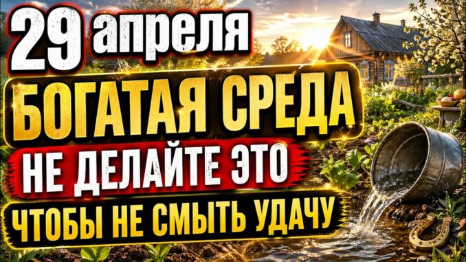 29 апреля, Ирина Огородница, Даже не вздумайте смыть Удачу, Что можно и что нельзя делать по приметам