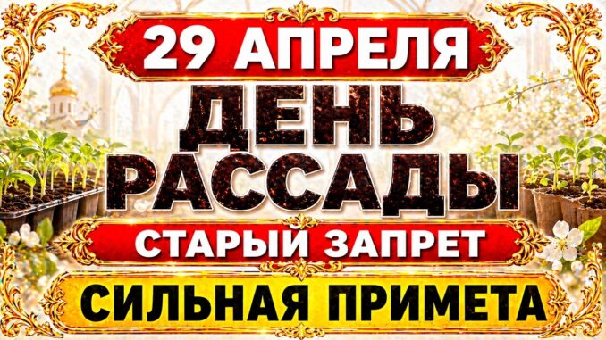 29 апреля, Ирина Рассадница. Что нельзя делать сегодня целый день