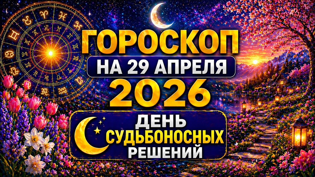 Гороскоп на 29 апреля 2026 Прекрасный День судьбоносных решений
