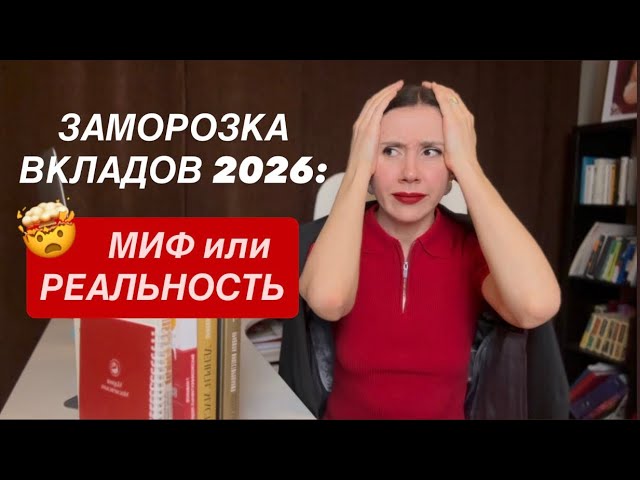 Заморозка вкладов 2026. Как быть и что делать, чтобы спасти свои деньги
