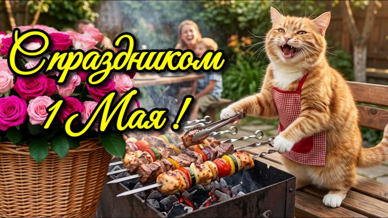 1 Мая Открытки С Первомаем! Красивая музыкальная открытка с пожеланиями здоровья и счастья