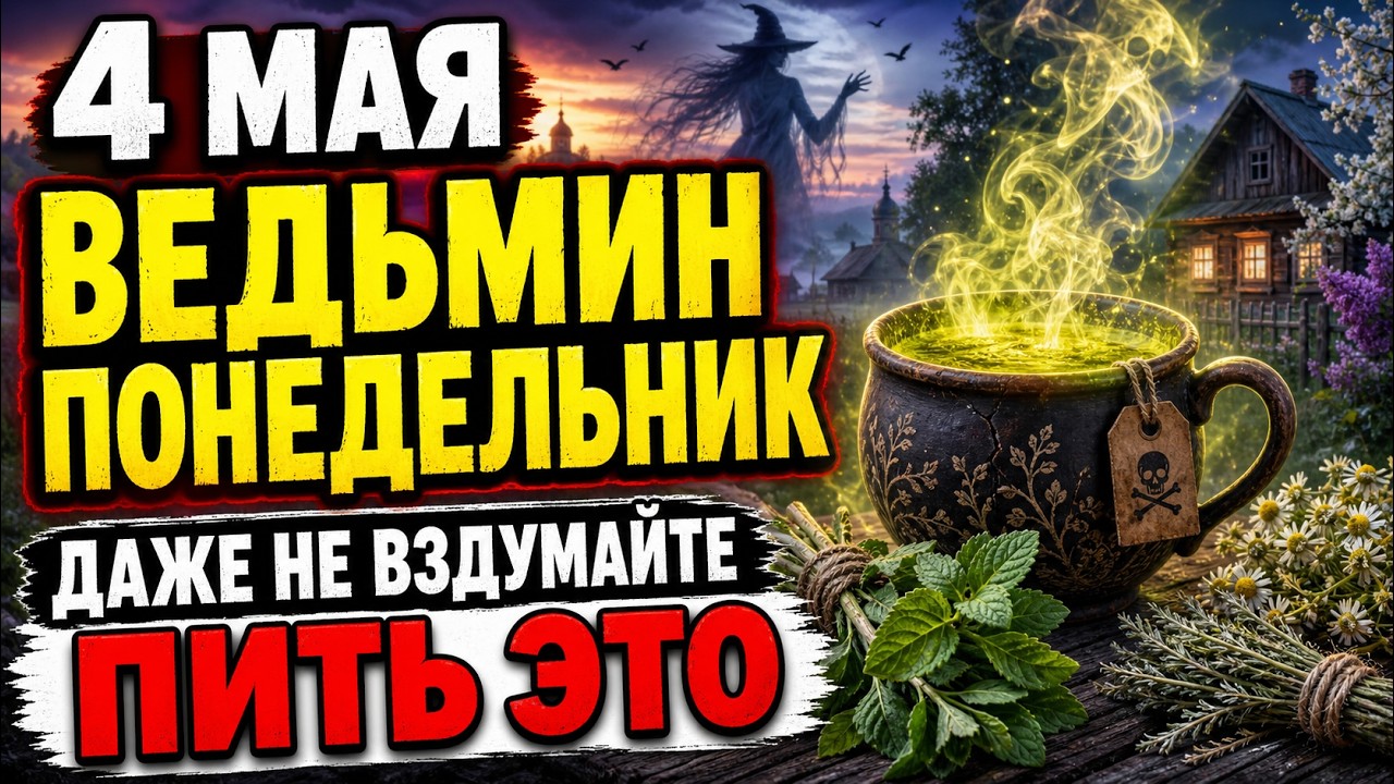 4 Мая Какой Праздник ? ВЕДЬМИН ДЕНЬ, даже не вздумайте ВЫПИТЬ это, Что нельзя делать сегодня по народным ПРИМЕТАМ