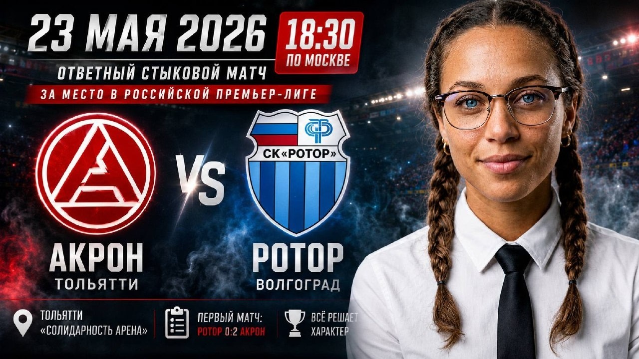 Акрон — Ротор Смотреть Онлайн 23 Мая 2026