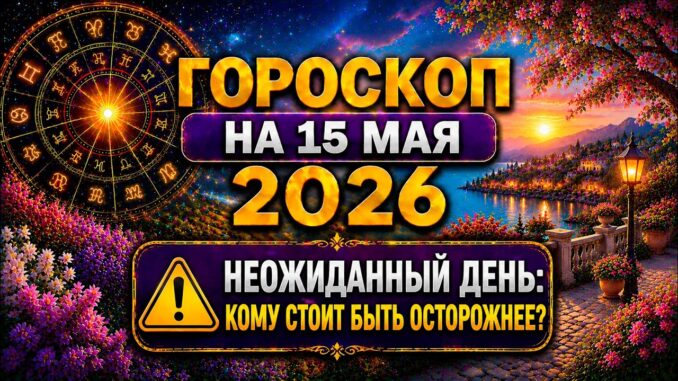 Гороскоп на сегодня 15 мая 2026 Для Всех Знаков