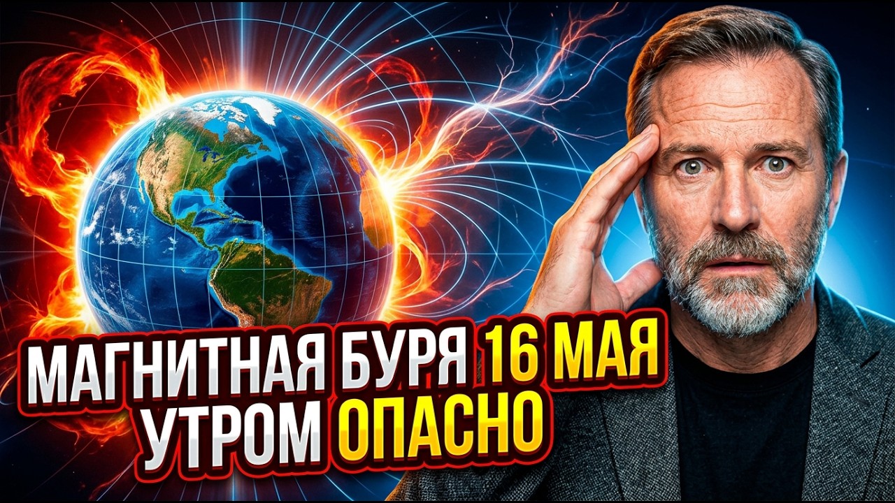 Магнитная буря Сегодня 16 Мая 2026: В какие часы нужно поберечь себя