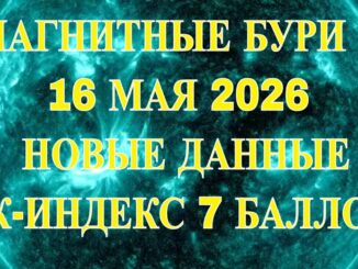Магнитные Бури 16.05.2026 К-ИНДЕКС 7 БАЛЛОВ