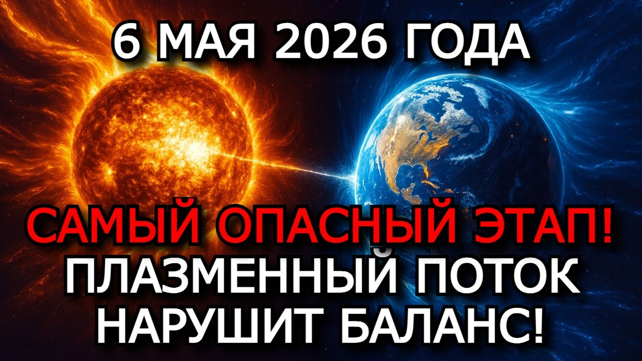 Магнитные Бури 6 Мая 2026 — Шторм До G2, K-Индекс До 8, Опасное солнечное пятно