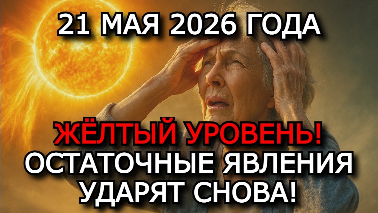 Магнитные Бури Сегодня 21 Мая 2026 — K-ИНДЕКС 5, ЖЁЛТЫЙ УРОВЕНЬ, СПАД АКТИВНОСТИ, ВОССТАНОВЛЕНИЕ