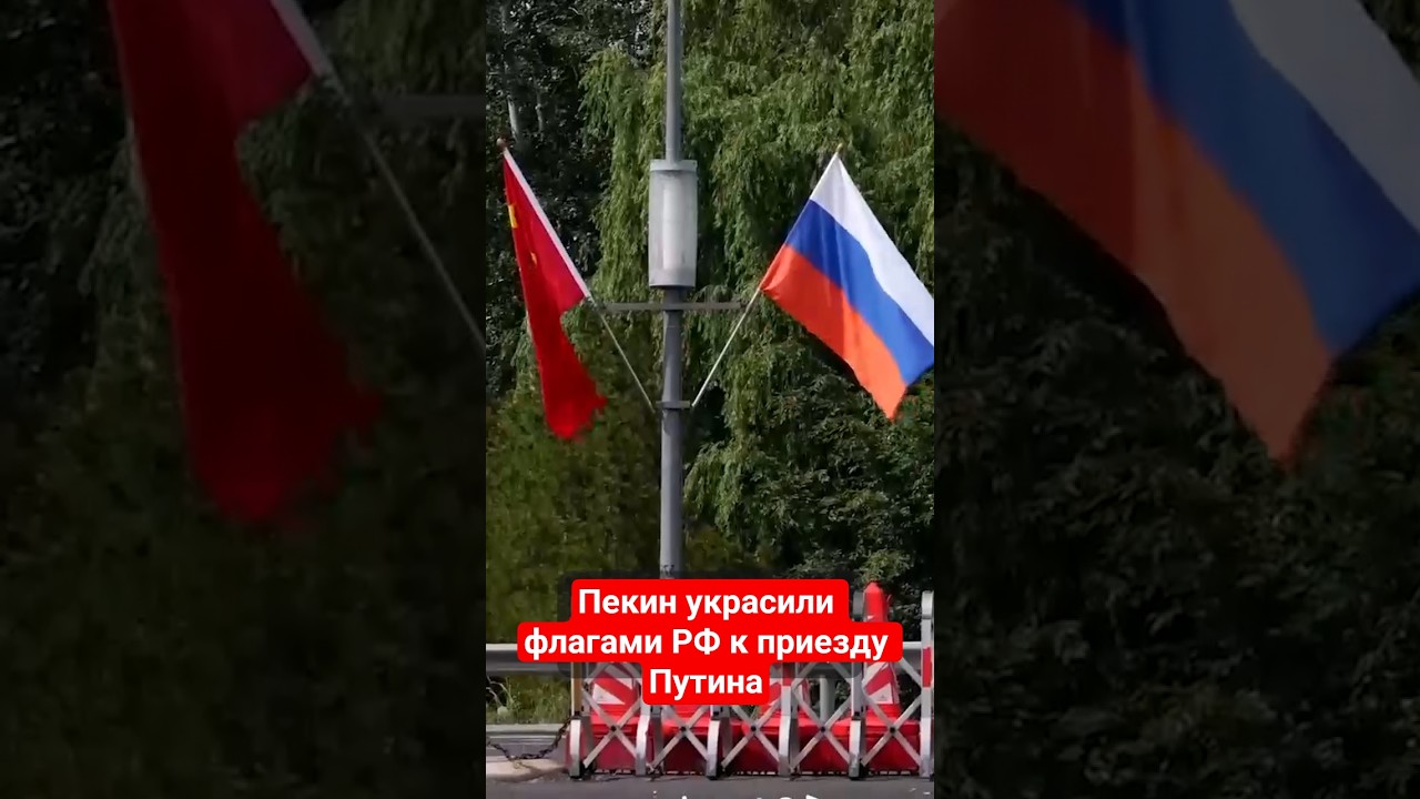 Пекин украсили флагами РФ к приезду президента Путина