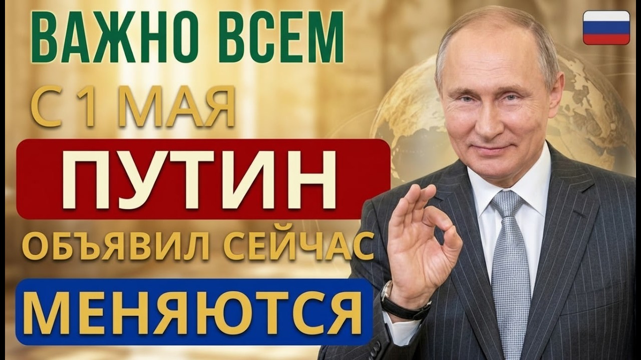 Пенсии с 1 мая 2026 что изменится? Путин объявил: что изменится для каждого пенсионера