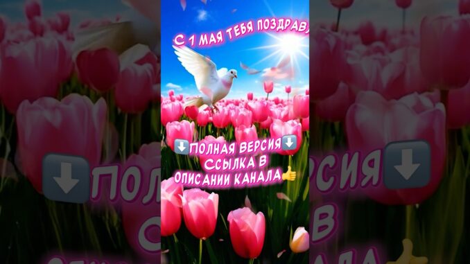 С 1 МАЯ Картинки Очень красивое песня-поздравление С Первомаем Мир! Труд! Май!