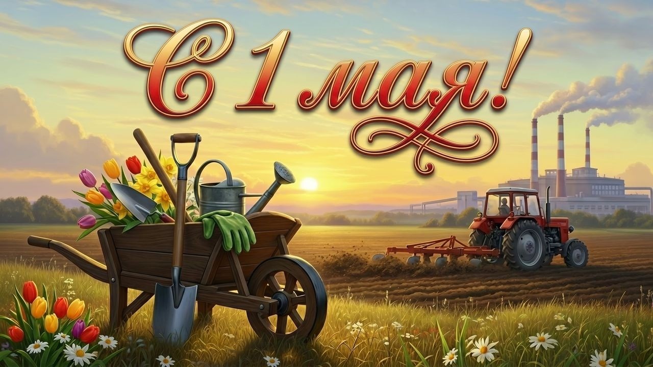 С 1 мая Поздравления с Праздником первомаем! Красивое поздравление и весёлая песня на 1 мая. С праздником!