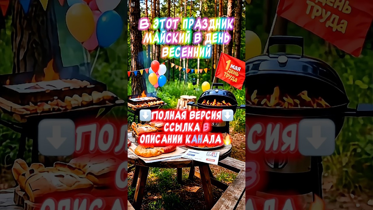 С 1 МАЯ Прикольное Поздравление Весёлые песня-пожелания для друзей