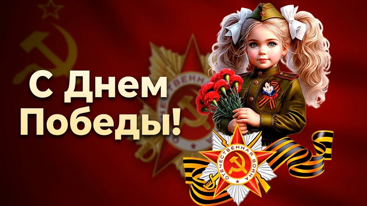 С Днем Победы! 9 мая День Победы! Красивое поздравление с Днем Победы 2026