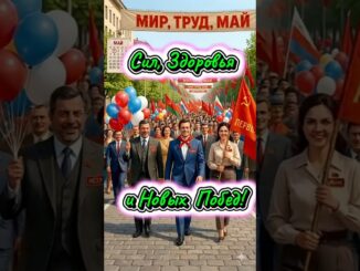 С Днём Трудящихся 1 Мая. Поздравление открытка