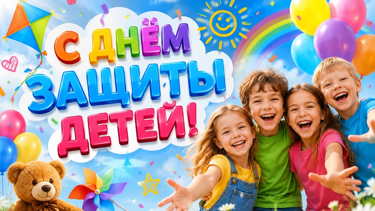 С Днём Защиты Детей! Добрая Песня-Поздравление 1 Июня 2026 Поздравления
